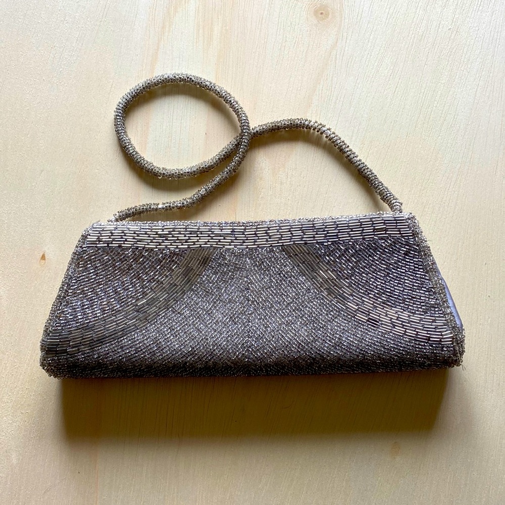 Vintage Bijoux Terner Beaded Evening Purse Hand Bag